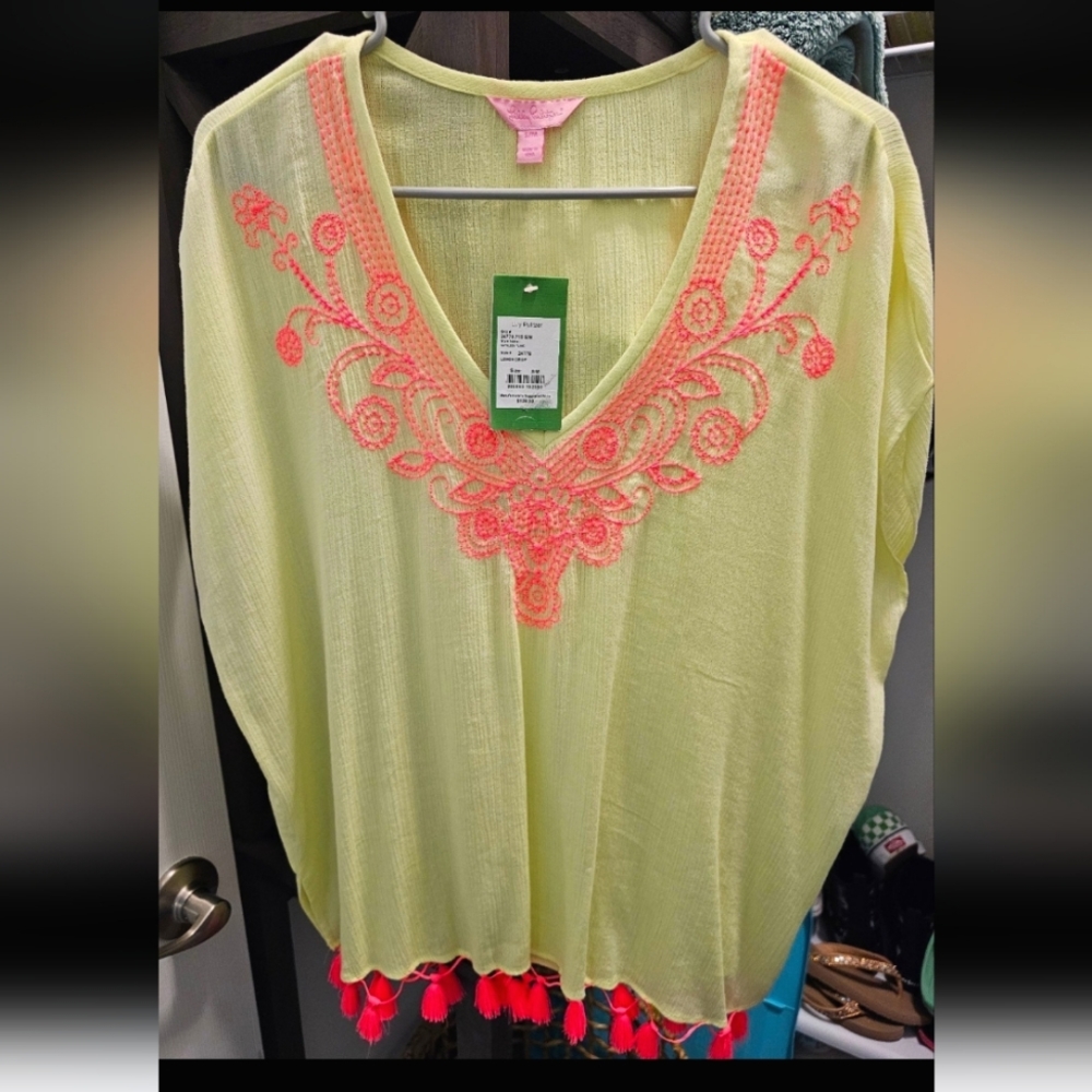 NWT! Lilly Pulitzer Kathleen Tunic Lemon Drop Size S/M